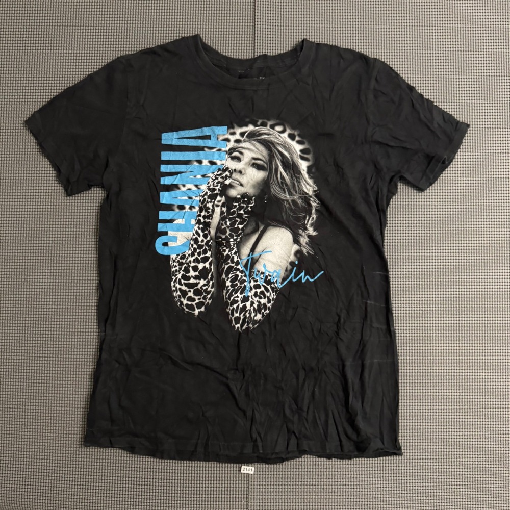 Shania Twain Shania Now Tour 2018 Graphic T-Shirt Black Medium Concert Tee